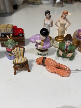 Midwest Of Cannon Falls Porcelain Hinged Box Collection PHB 10 pieces